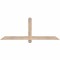 Ekena Millwork Eugene Smooth Timber Gable Bracket, Douglas Fir, 60"W x 22"H x 1 1/2"D x 3 1/2"F, 9/12 Pitch GBW060X22X0204EUG00SDF - alternate 1